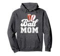 Ball Mom Baseball Football Mom Football Hoodie - Novelty Apparel Men Women - T-Shirt, Sweatshirt, Hoodie