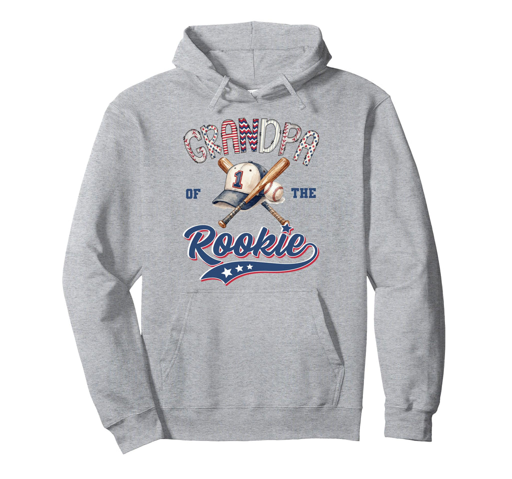 Grandpa Rookie Year 1St Birthday Hoodie - Casual Everyday Wear Men Women - T-Shirt, Sweatshirt, Hoodie