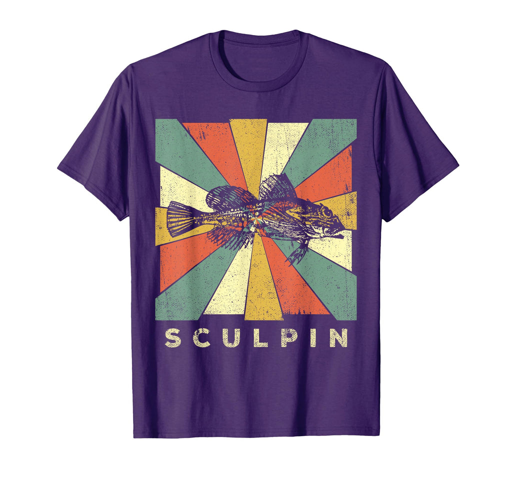 Sculpin Fish Lover Animal T-Shirt - Minimalist Print Unisex - T-Shirt, Sweatshirt, Hoodie
