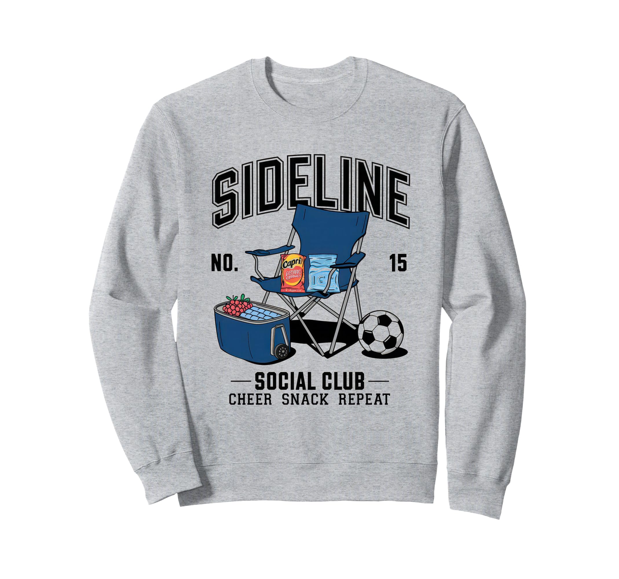Sideline Social Club Soccer Mom Game Sweatshirt - Graphic Print Men Women - T-Shirt, Sweatshirt, Hoodie