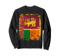 Sri Lanka Flag Distressed Sri Lanka Sweatshirt - Trendy Graphic Men Women - T-Shirt, Sweatshirt, Hoodie