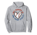 My Heart Is That Field Baseball Lover Hoodie - Minimalist Print for Adults - T-Shirt, Sweatshirt, Hoodie