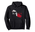 Maltese Map And Flag Distressed Malta Hoodie - Minimalist Print for Adults - T-Shirt, Sweatshirt, Hoodie