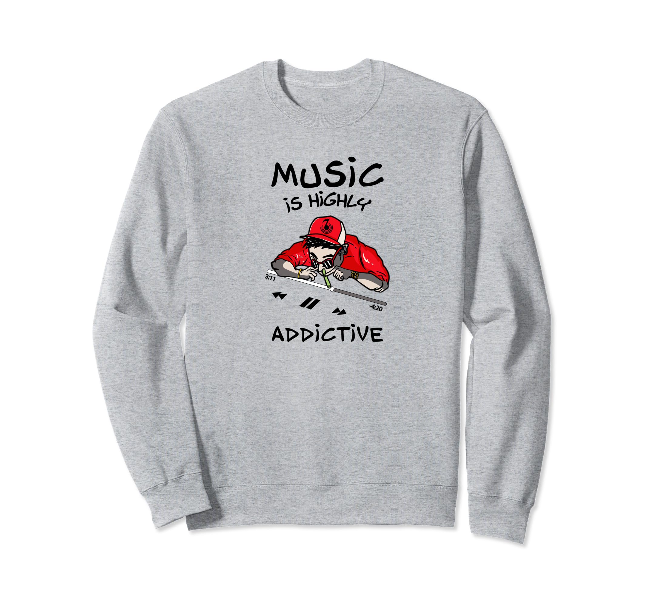 Hiphop Music Lover Musician Dj Sweatshirt - Aesthetic Graphic Men Women - T-Shirt, Sweatshirt, Hoodie