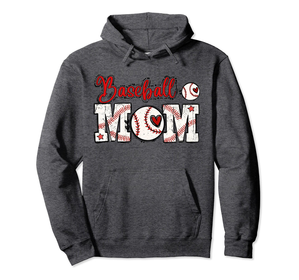 Baseball Mom Sports Hoodie - Trendy Graphic Unisex - T-Shirt, Sweatshirt, Hoodie