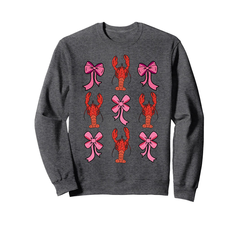 Coquette Bow Crawfish Lover Y2K Sweatshirt - Novelty Apparel Men Women - T-Shirt, Sweatshirt, Hoodie