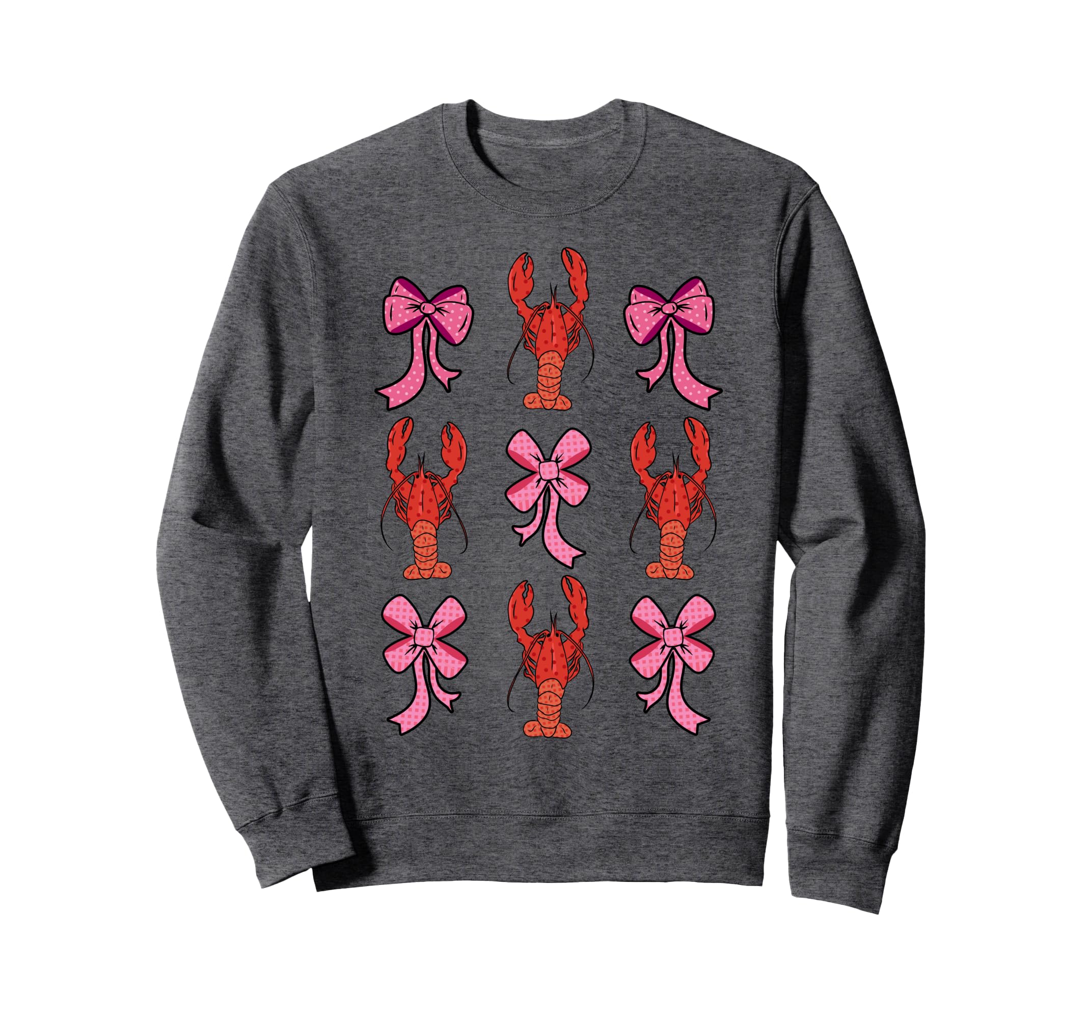 Coquette Bow Crawfish Lover Y2K Sweatshirt - Novelty Apparel Men Women - T-Shirt, Sweatshirt, Hoodie