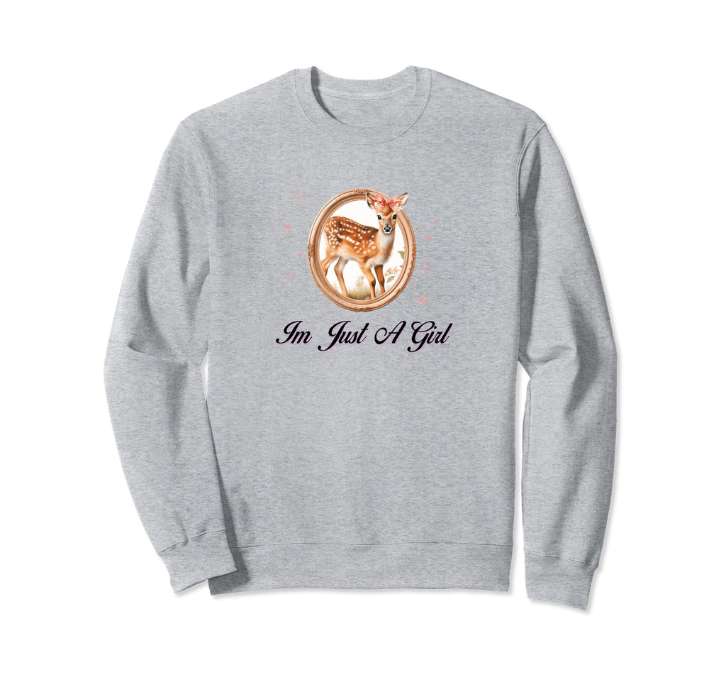 Im Just Coquette Deer Ribbon Sweatshirt - Fun Novelty Design Men Women - T-Shirt, Sweatshirt, Hoodie