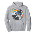 Ninja Rubber Duck Surfing Kanagawa Wave Hoodie - Unique Graphic Unisex - T-Shirt, Sweatshirt, Hoodie