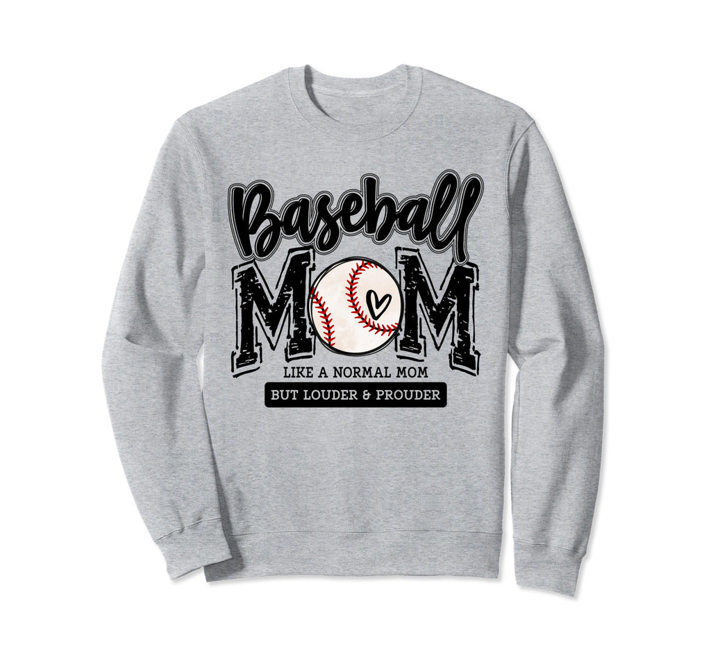 Baseball Mom Varsity Baseball Sweatshirt - Custom Art Print for Adults - T-Shirt, Sweatshirt, Hoodie