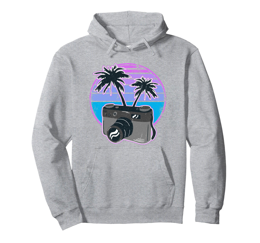 Photographer Vaporwave Camera Hoodie - Fun Novelty Design Unisex - T-Shirt, Sweatshirt, Hoodie