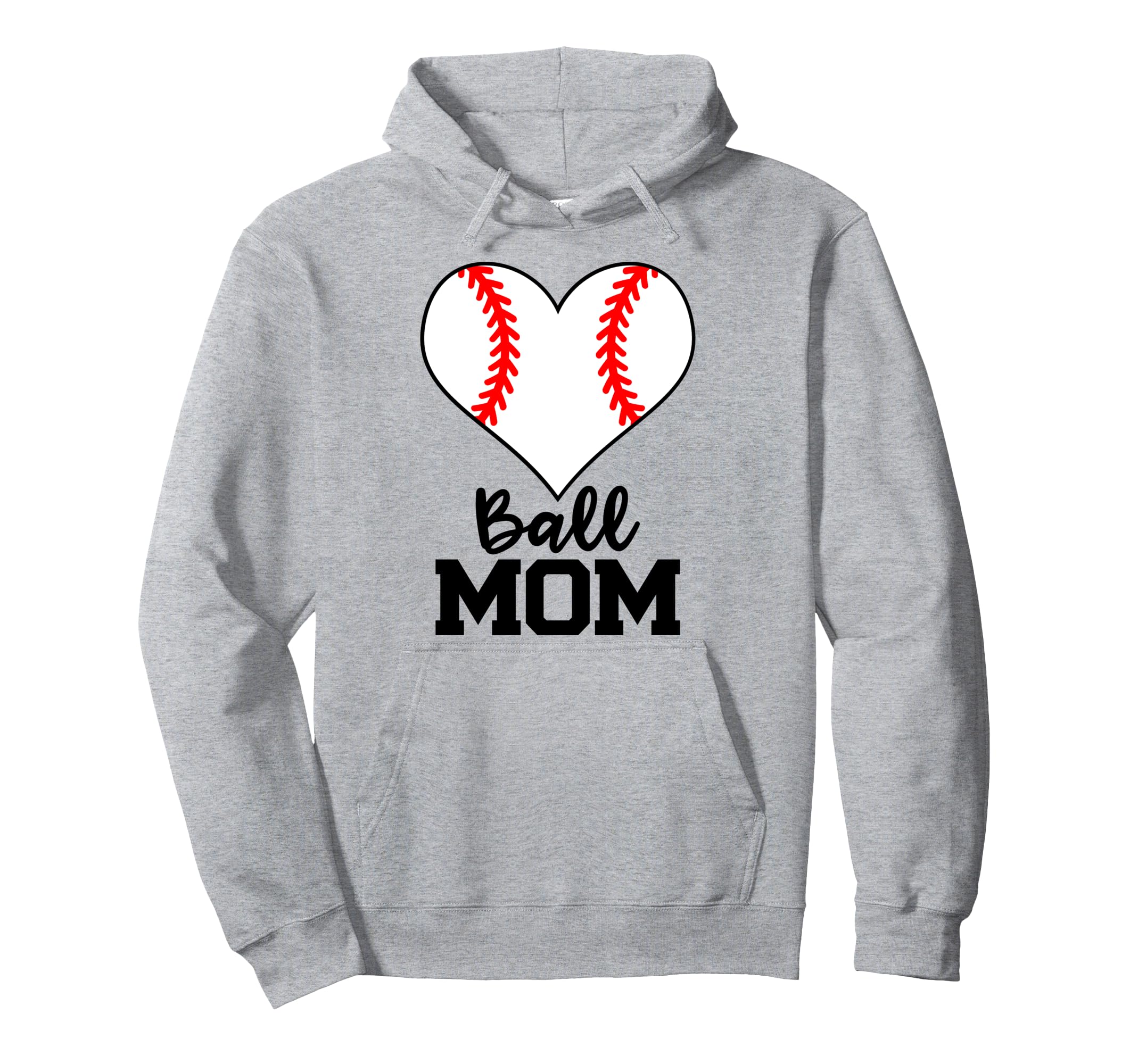 Ball Mom Funny Baseball Player Mom Hoodie - Aesthetic Graphic Men Women - T-Shirt, Sweatshirt, Hoodie