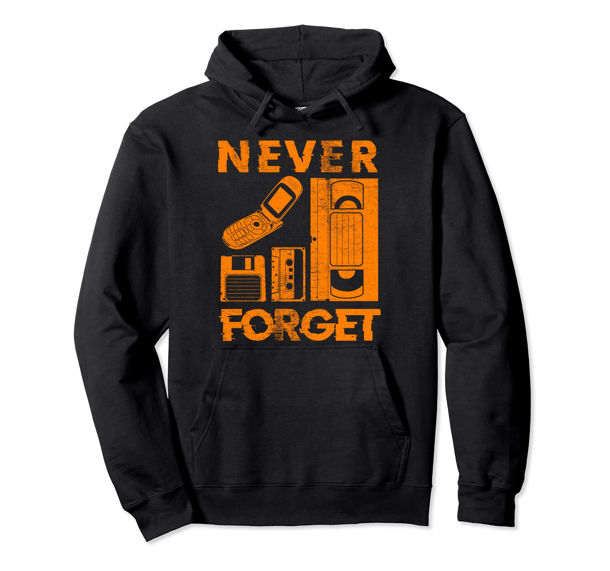 Never Forget 90S Floppy Disk Flip Hoodie - Minimalist Print Men Women - T-Shirt, Sweatshirt, Hoodie