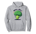 Rockin Broccoli Broc N Roll Music Hoodie - Casual Everyday Wear Unisex - T-Shirt, Sweatshirt, Hoodie