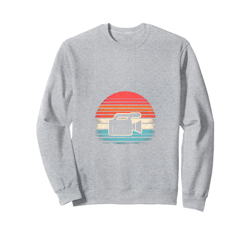 Sunset Video Camera Sweatshirt - Trendy Graphic for Adults - T-Shirt, Sweatshirt, Hoodie