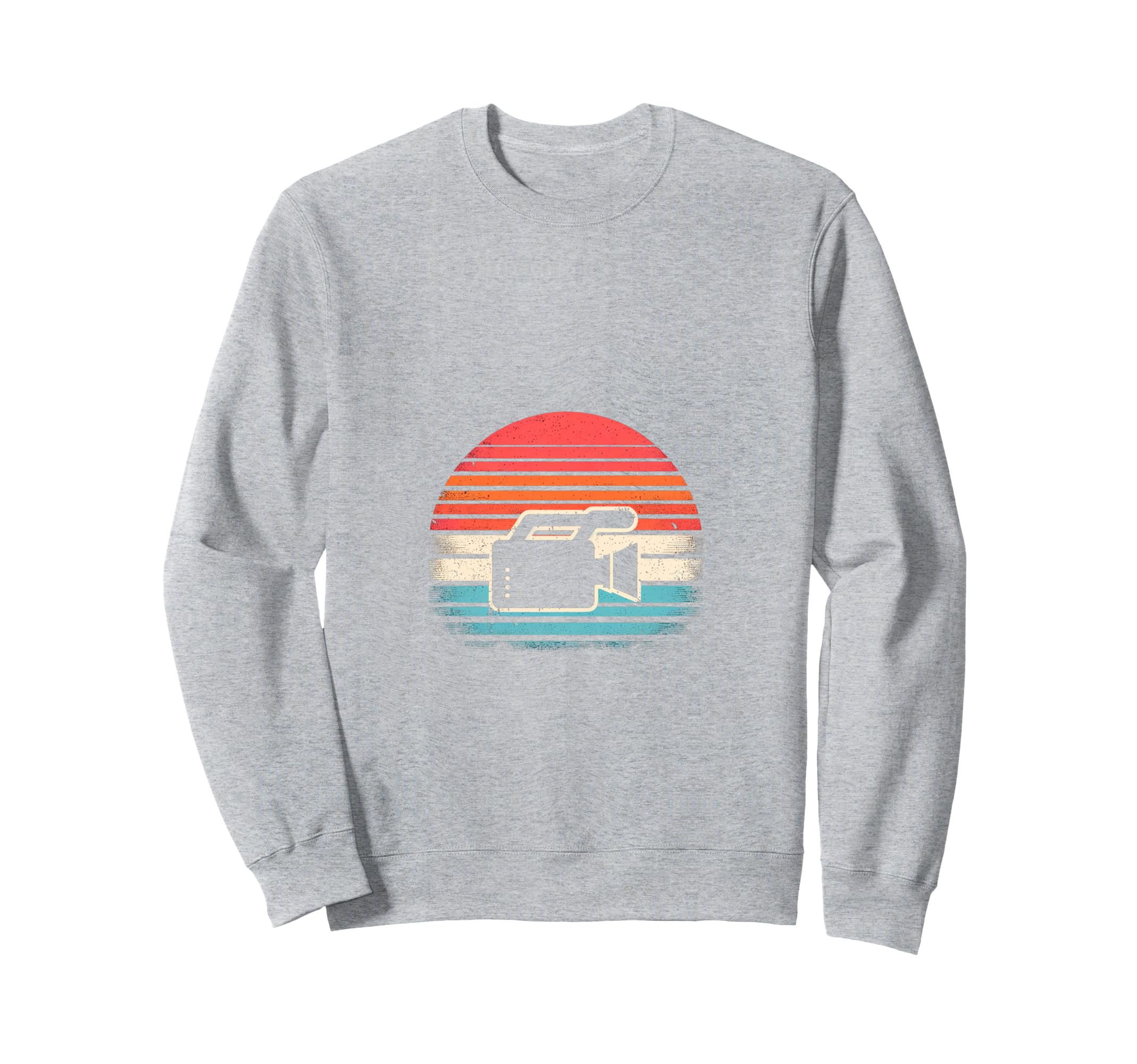 Sunset Video Camera Sweatshirt - Trendy Graphic for Adults - T-Shirt, Sweatshirt, Hoodie
