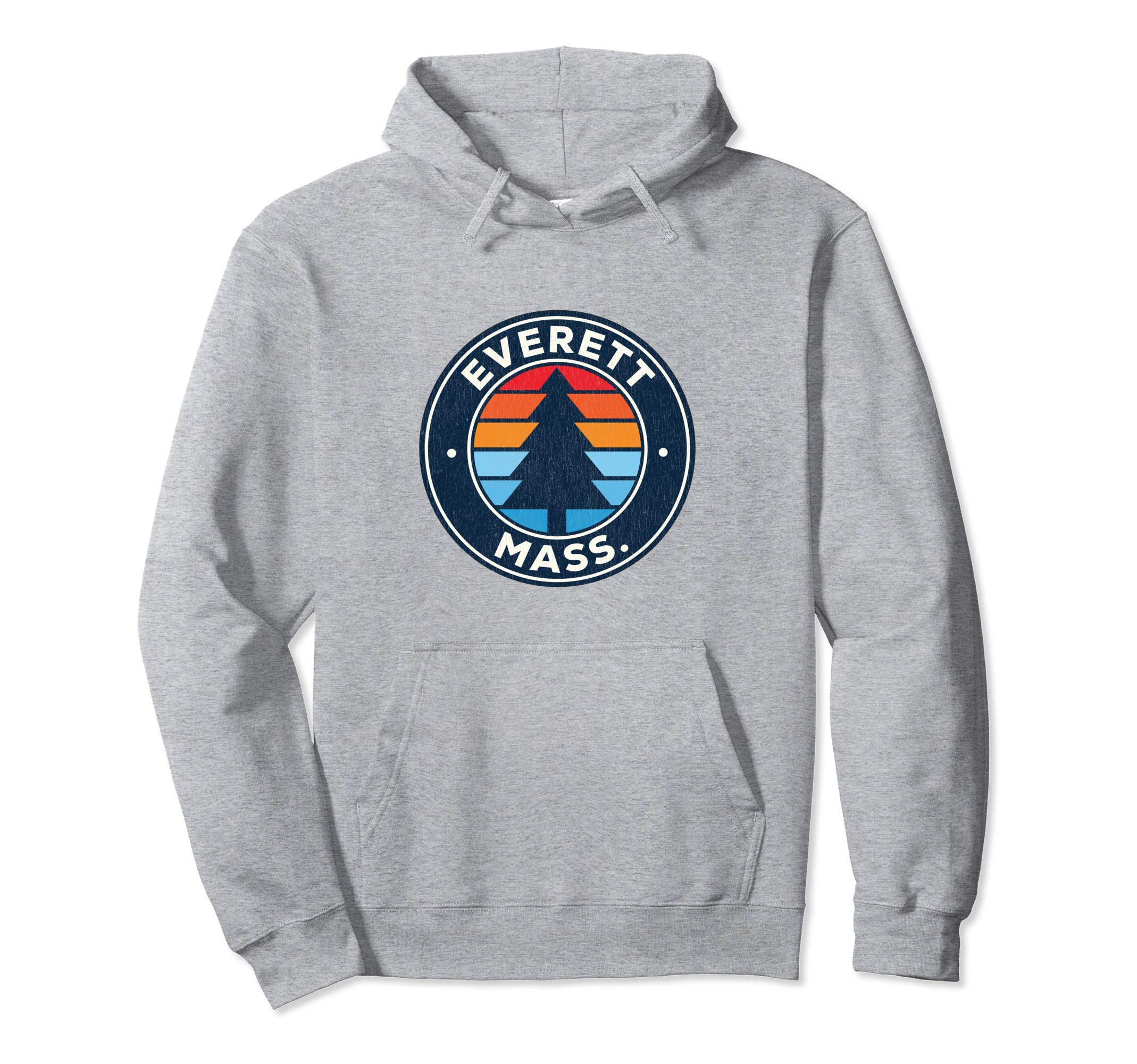 Everett Massachusetts Ma 70S Hoodie - Minimalist Print for Adults - T-Shirt, Sweatshirt, Hoodie