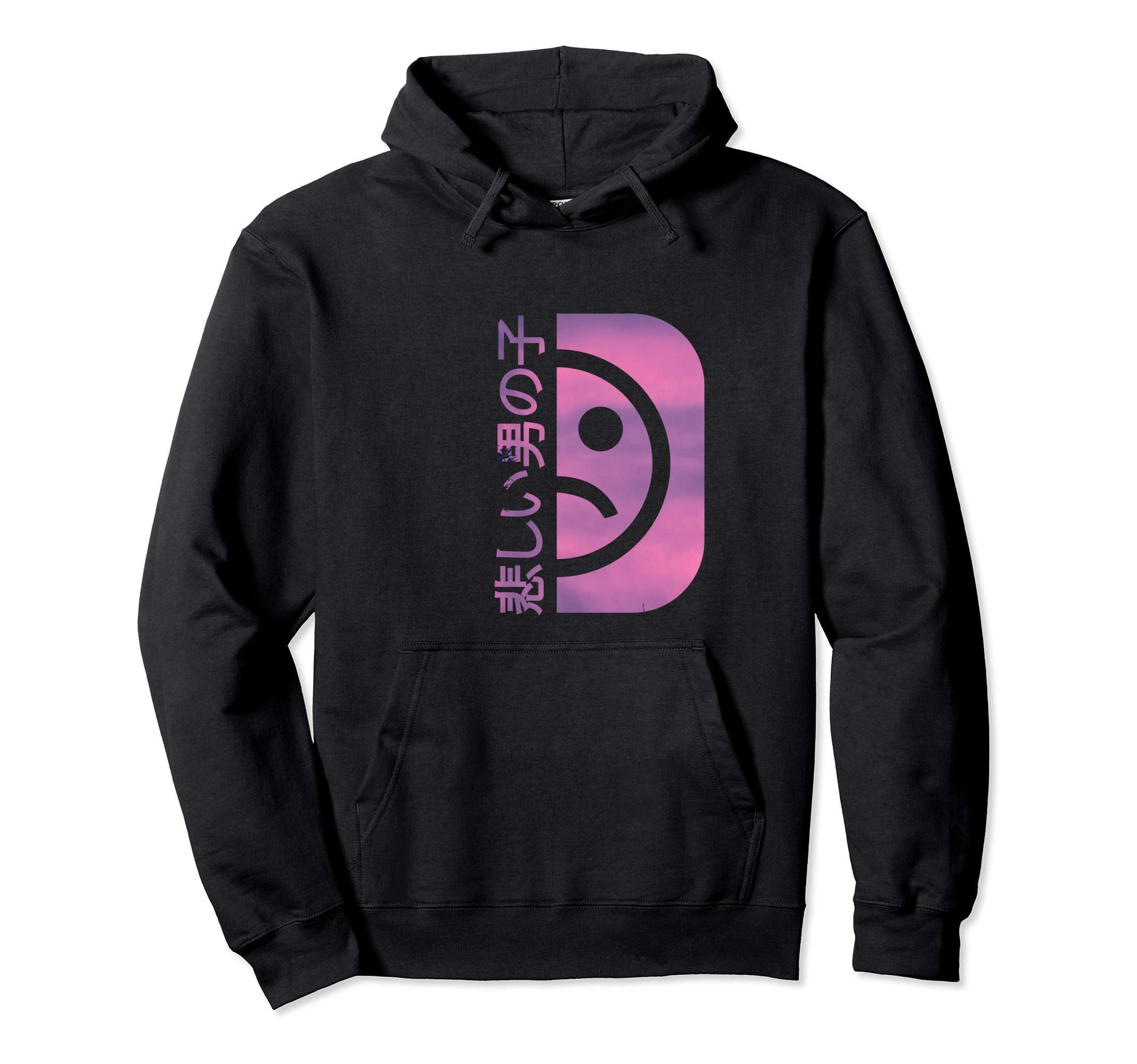 Vaporwave Edgy Aesthetic Japanese Sad Sad Hoodie - Unique Graphic Unisex - T-Shirt, Sweatshirt, Hoodie