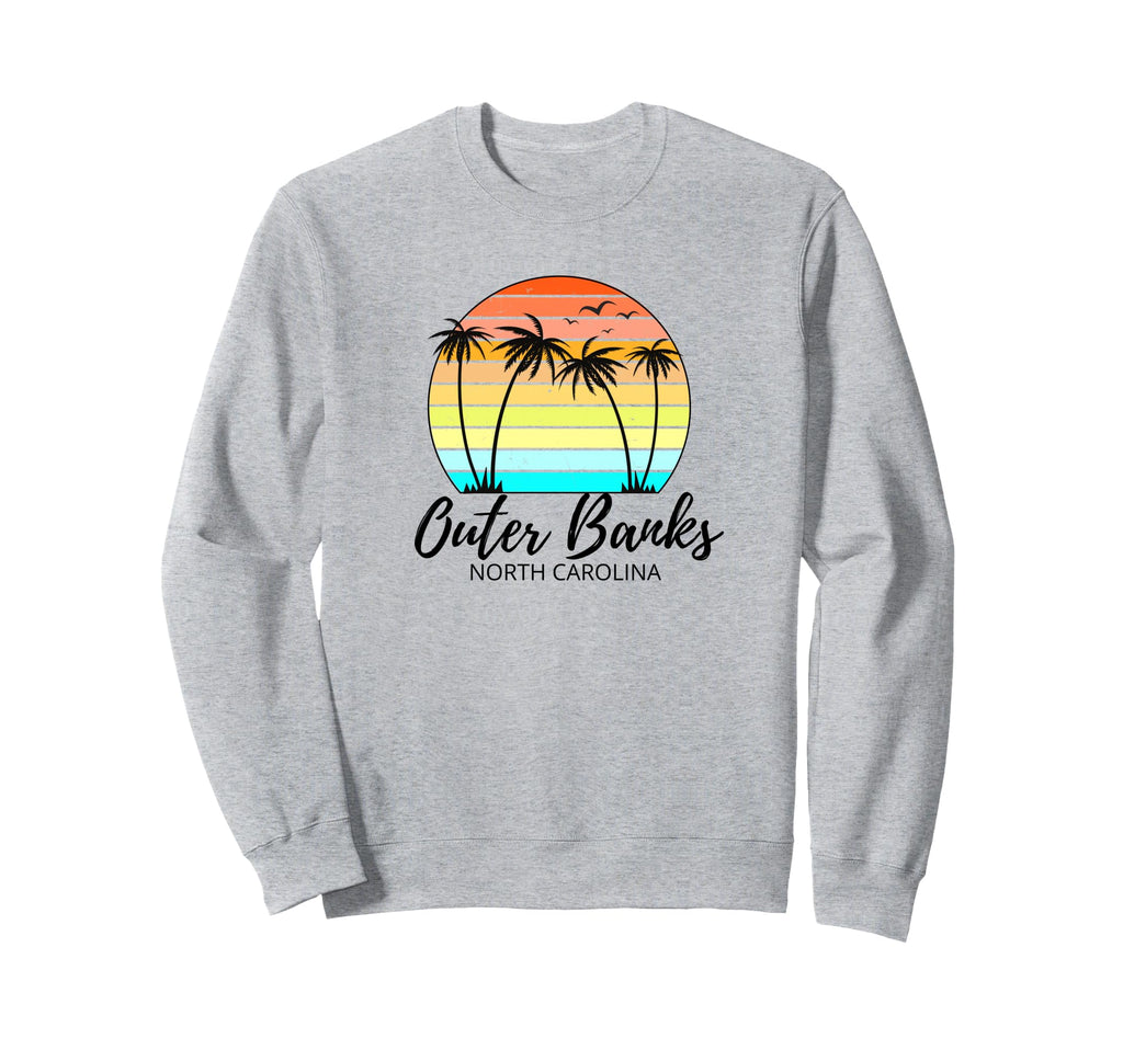 Outer Banks North Carolina Sunset Sweatshirt - Fun Novelty Design Unisex - T-Shirt, Sweatshirt, Hoodie