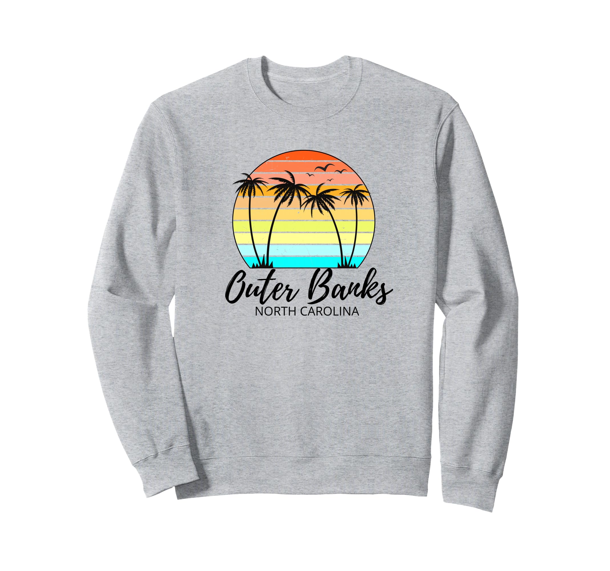 Outer Banks North Carolina Sunset Sweatshirt - Fun Novelty Design Unisex - T-Shirt, Sweatshirt, Hoodie