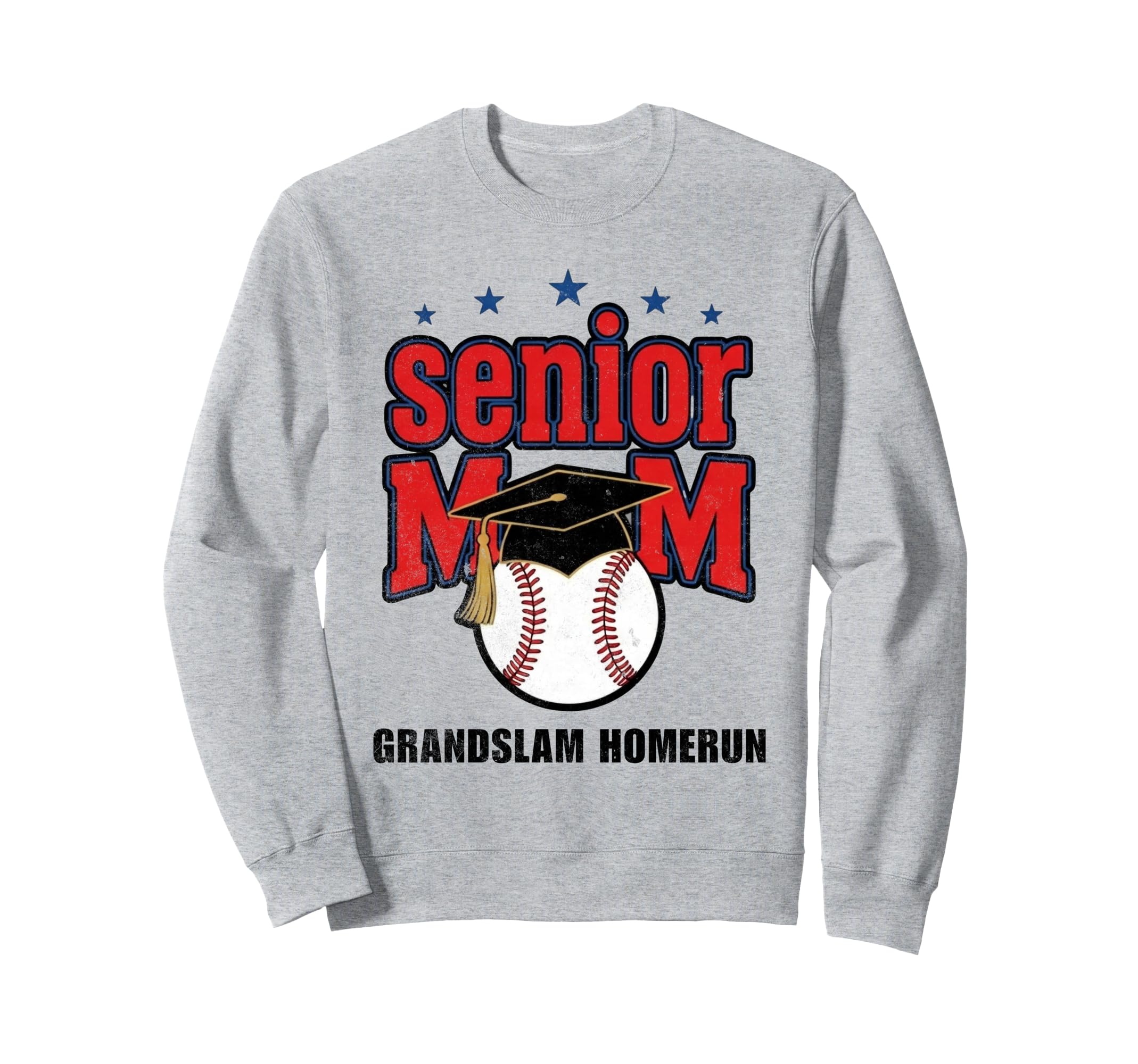Proud Senior Mom Baseball Grandslam Sweatshirt - Graphic Print Unisex - T-Shirt, Sweatshirt, Hoodie