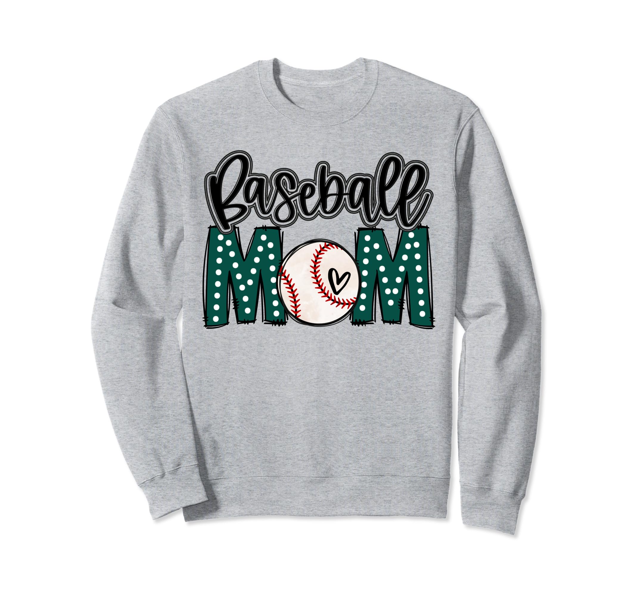 Baseball Mom Baseball Mama Player Sweatshirt - Minimalist Print for Adults - T-Shirt, Sweatshirt, Hoodie