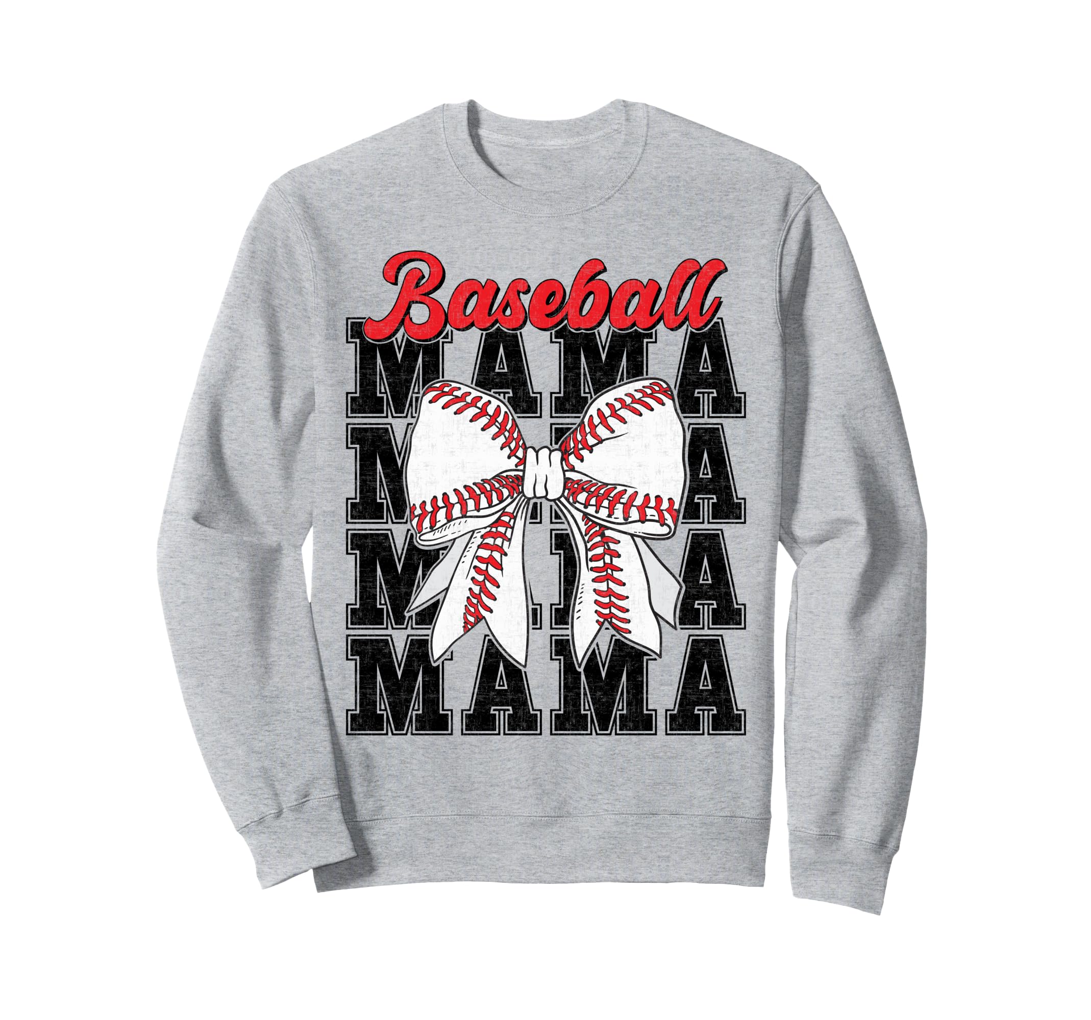 Baseball Mama Coquette Bow Game Day Sweatshirt - Streetwear Style Unisex - T-Shirt, Sweatshirt, Hoodie