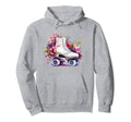 Aesthetic Vaporwave Teens Roller Skate Hoodie - Novelty Apparel for Adults - T-Shirt, Sweatshirt, Hoodie