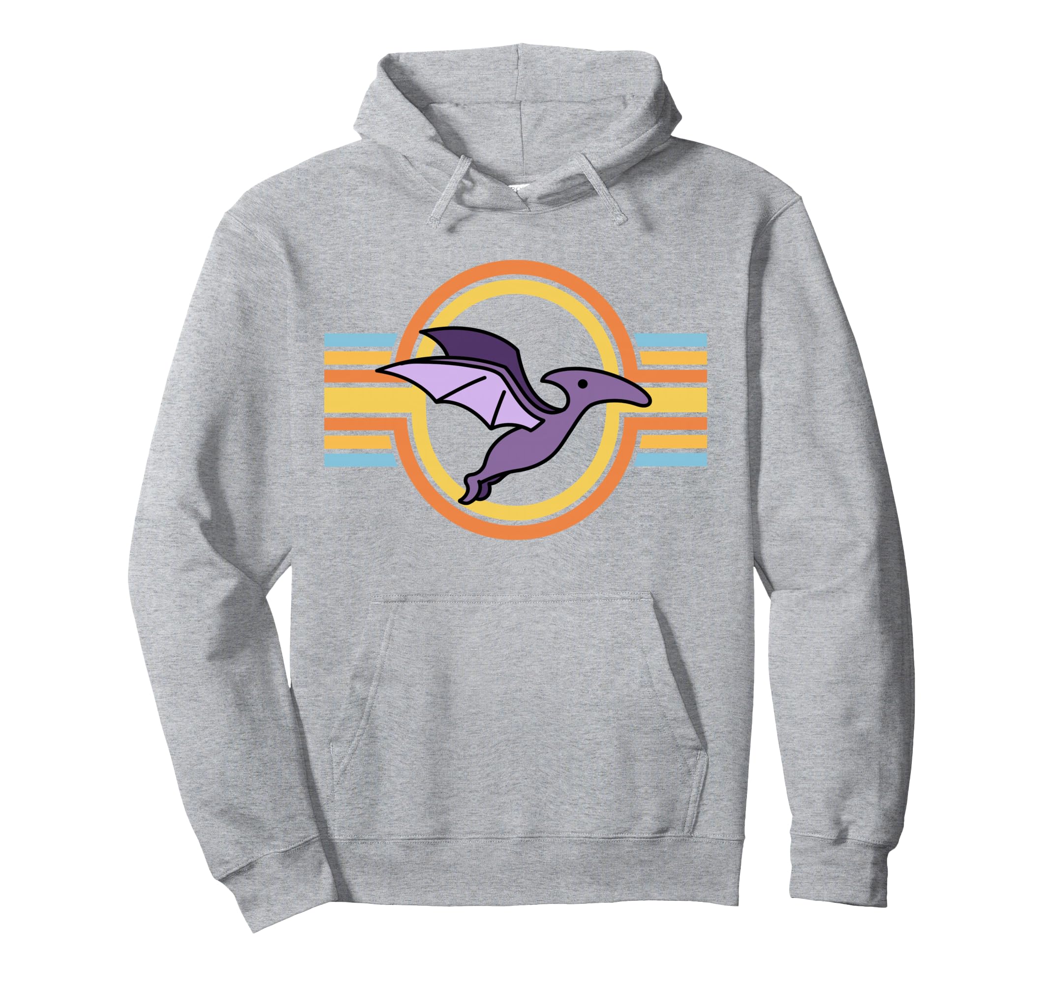 Pterodactyl Funny Dinosaurs Sunset Hoodie - Trendy Graphic Men Women - T-Shirt, Sweatshirt, Hoodie