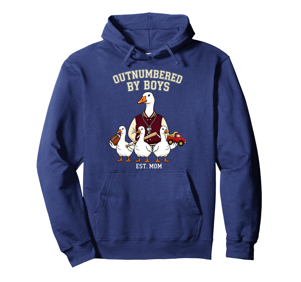 Funny Mom Goose Mothers Day Hoodie - Minimalist Print Men Women - T-Shirt, Sweatshirt, Hoodie