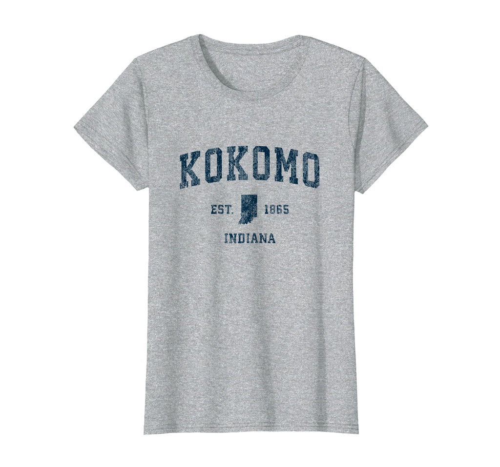 Kokomo Indiana Sports Navy T-Shirt - Unique Graphic for Adults - T-Shirt, Sweatshirt, Hoodie
