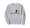 Funny Heartbeat Baseball Player Sweatshirt - Novelty Apparel for Adults - T-Shirt, Sweatshirt, Hoodie