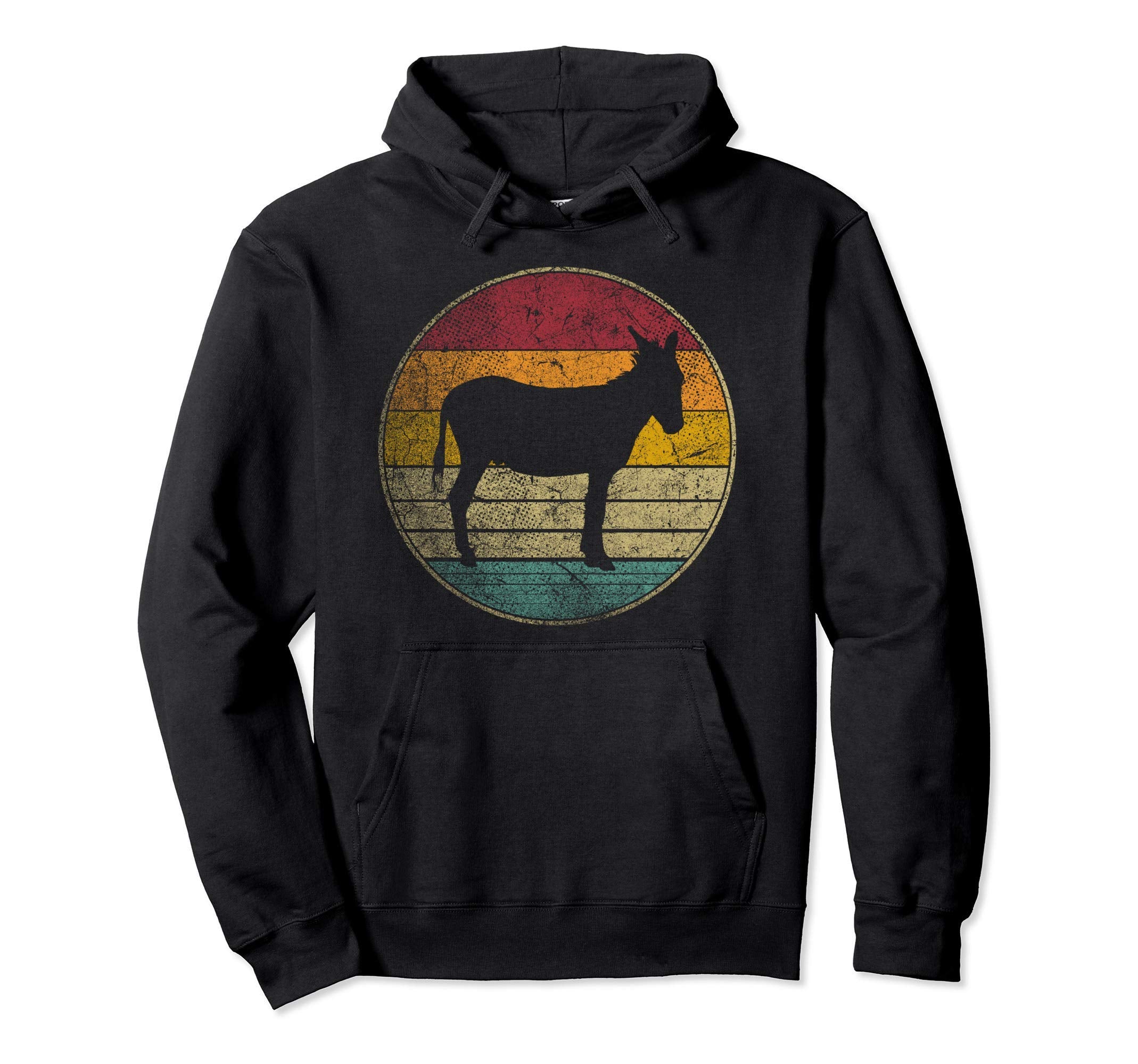 Donkey Farm Nature Distressed Hoodie - Custom Art Print for Adults - T-Shirt, Sweatshirt, Hoodie