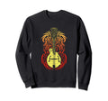 Mandolin Fire Distressed Bluegrass Sweatshirt - Minimalist Print Unisex - T-Shirt, Sweatshirt, Hoodie