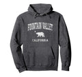 Fountain Valley California Distressed Sports Hoodie - Unique Graphic Unisex - T-Shirt, Sweatshirt, Hoodie