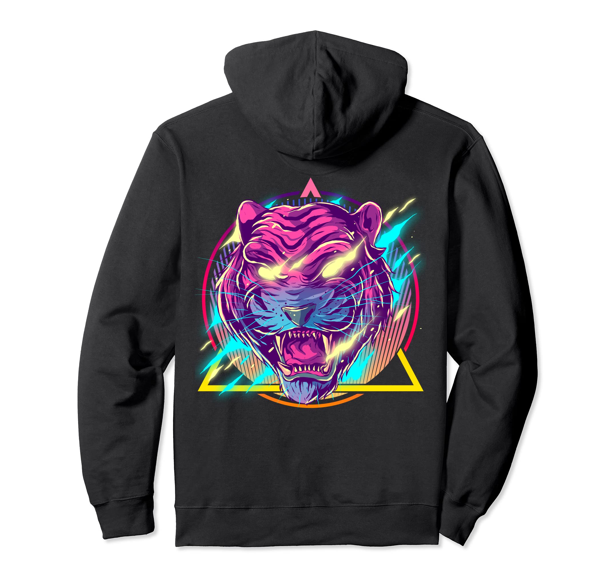 Vaporwave Synthwave Aesthetic Flaming Hoodie - Unique Graphic for Adults - T-Shirt, Sweatshirt, Hoodie