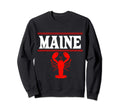 Maine State Distressed Gifts Sweatshirt - Fun Novelty Design for Adults - T-Shirt, Sweatshirt, Hoodie