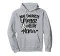 My Favorite Baseball Player Calls Me Mema Hoodie - Minimalist Print Unisex - T-Shirt, Sweatshirt, Hoodie