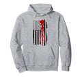 Patriotic Photographer Us Flag Hoodie - Casual Everyday Wear Men Women - T-Shirt, Sweatshirt, Hoodie