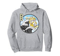 Surfing Banana Milk Carton Kanagawa Hoodie - Unique Graphic for Adults - T-Shirt, Sweatshirt, Hoodie