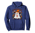 Summerween Ghost Drink Flowers Boho Hoodie - Streetwear Style Men Women - T-Shirt, Sweatshirt, Hoodie