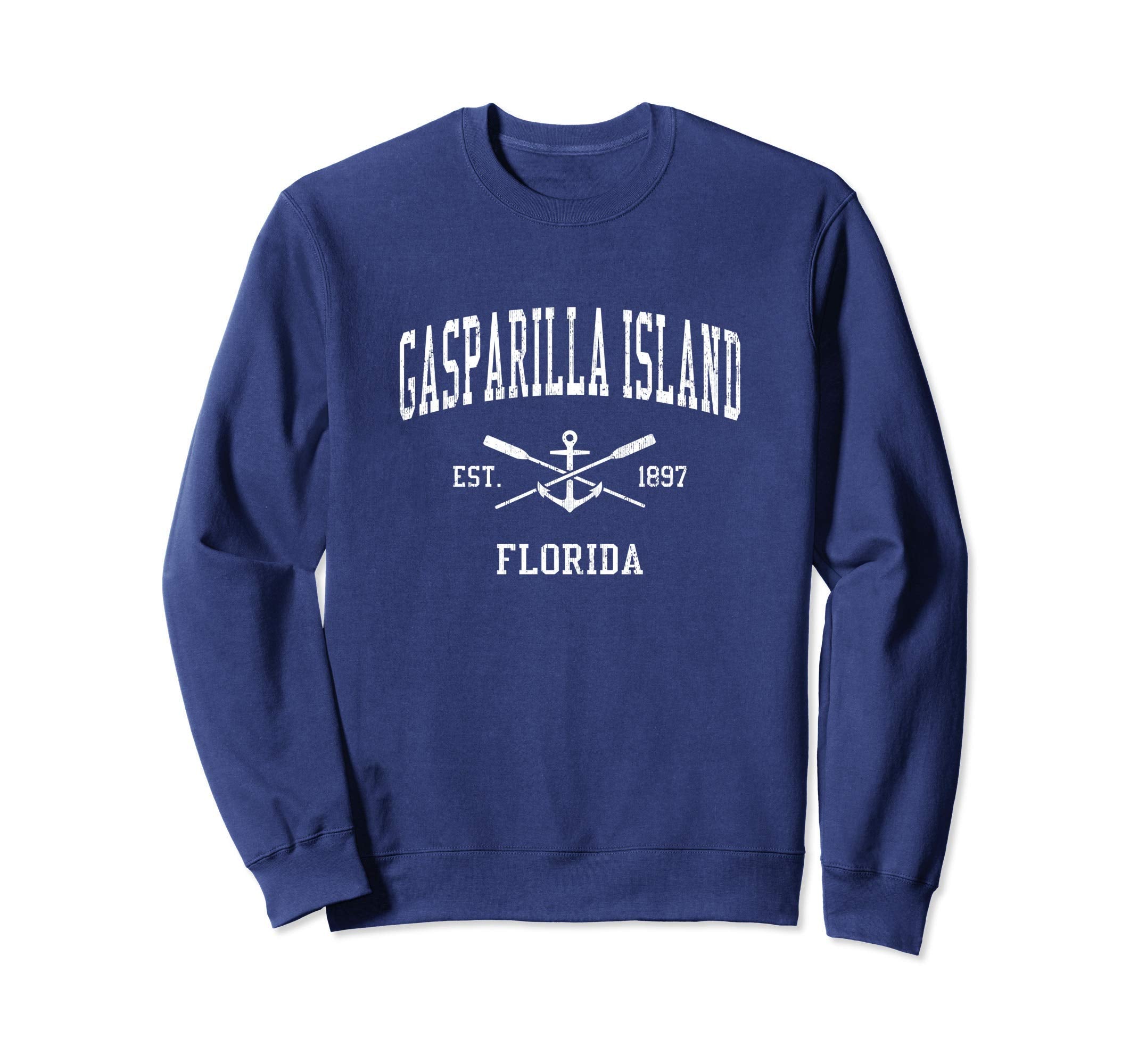 Gasparilla Island Fl Crossed Sweatshirt - Aesthetic Graphic for Adults - T-Shirt, Sweatshirt, Hoodie