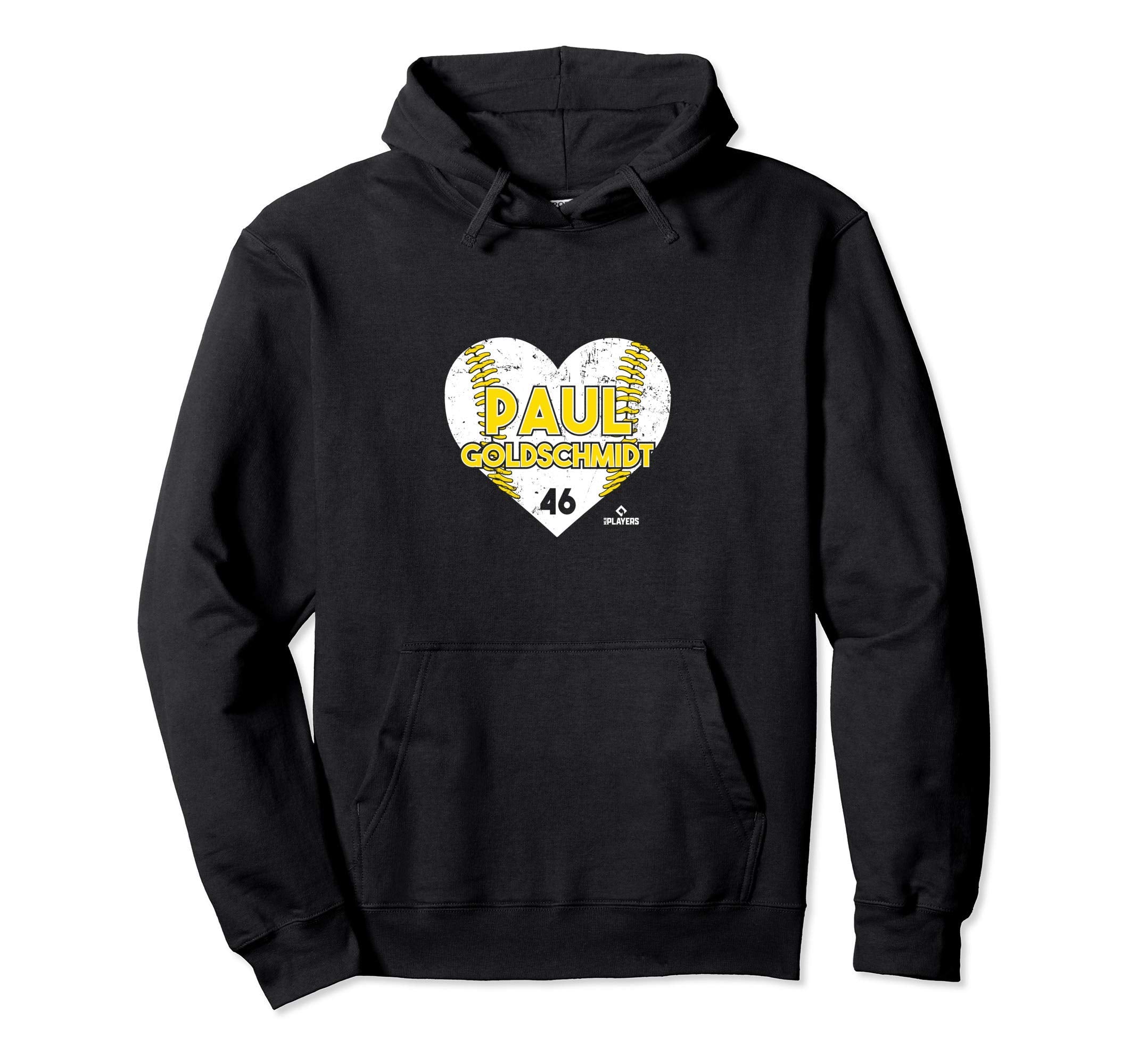 Paul Goldschmidt Heart Baseball Hoodie - Novelty Apparel Unisex - T-Shirt, Sweatshirt, Hoodie