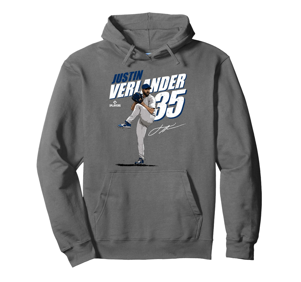 Justin Verlander Detroit Baseball Hoodie - Minimalist Print for Adults - T-Shirt, Sweatshirt, Hoodie