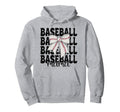 Baseball Mama Baseball Mom Mothers Day Hoodie - Graphic Print for Adults - T-Shirt, Sweatshirt, Hoodie