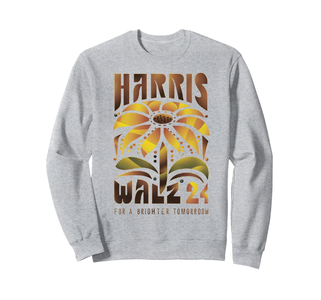 Boho Sunflower Kamala Supporter Sweatshirt - Minimalist Print Unisex - T-Shirt, Sweatshirt, Hoodie
