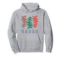 Boho Tree Fa La La Holiday Cozy Hoodie - Novelty Apparel for Adults - T-Shirt, Sweatshirt, Hoodie