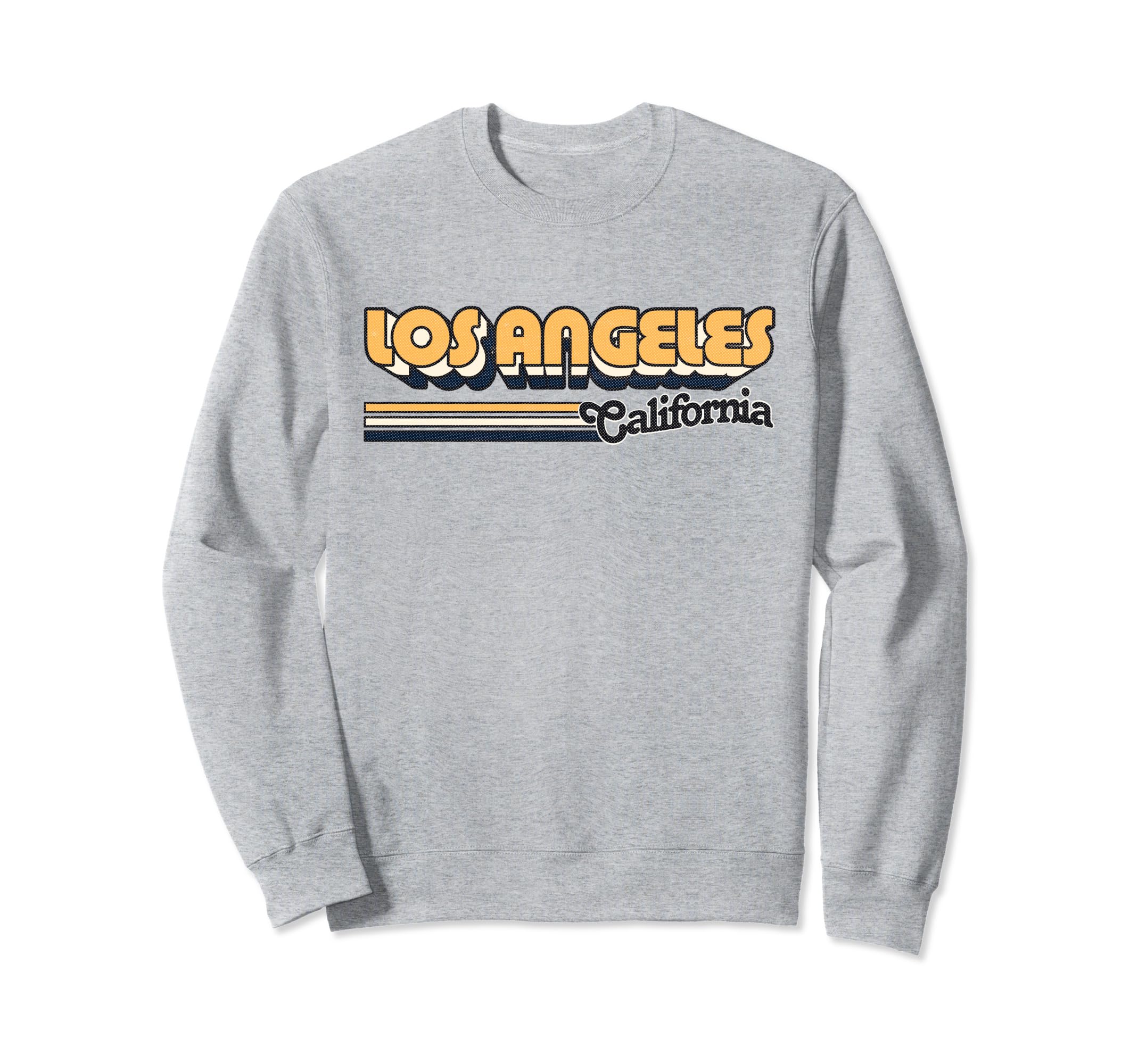 Los Angeles Stripes 70S Typography Sweatshirt - Aesthetic Graphic Unisex - T-Shirt, Sweatshirt, Hoodie