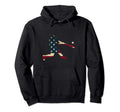 Baseball American Flag Baseballin Ball Hoodie - Streetwear Style Men Women - T-Shirt, Sweatshirt, Hoodie