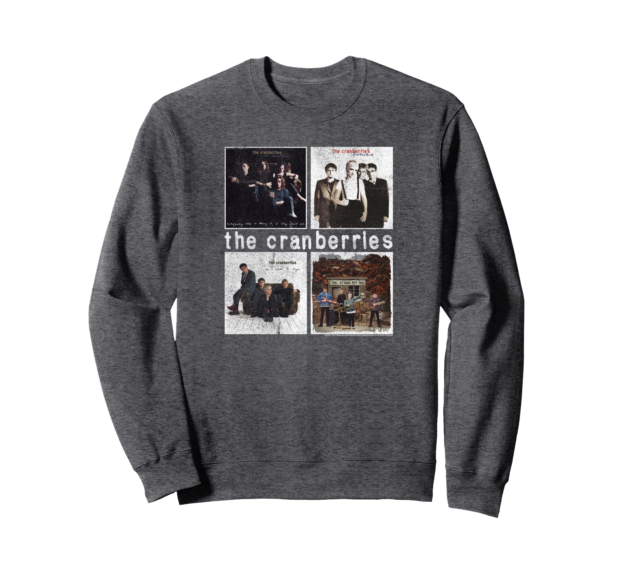 Cranberries Distressed Album Covers Sweatshirt - Unique Graphic Men Women - T-Shirt, Sweatshirt, Hoodie